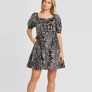 Who What Wear Puff Sleeve Dress